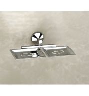 Moon Double Soap Dish Stainless Steel Bathroom Commercial Hotel Spa Wall Mount Heavy-Duty Anti-Rust Waterproof Easy Clean Professional Grade Durable Dual Compartments Rustproof Hygienic Lunar Design Space Saving Modern Luxury Secure Mounting Elegant Finis